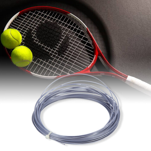 Cordaje de tenis Hex 12m/39,4 ft, 1,24 mm, Gris