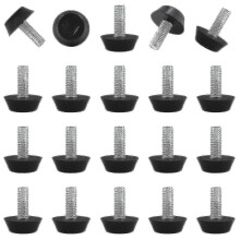 30 szt. regulowanych nóżek poziomujących do mebli ogrodowych z gwintem 1/4" M6 x 15 mm