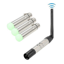 Kompatybilny z zestawem nadajnika i odbiornika DMX512 4 szt. Przenośny bezprzewodowy nadajnik 2.4G ISM do imprez, pokazów, klubów, dyskotek i KTV