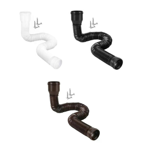 Rain Gutter Downspout Extensions Retractable with Screws for Rainwater Drainage for House Gutter Garden