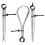Fjäder Inside Utsida Divider Caliper Set 8-tums maskinistverktyg 3-pack 3