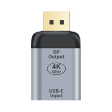 Adapter USB-C do DisplayPort – 4K 60 Hz, Plug & Play, kompaktowy, współpracuje z systemami Windows/Android/OS X