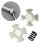 Kit de réparation de bagues blanches pour colonne de direction, pour Toyota Prado 2003, 2004, 2005, 1