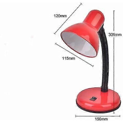 Lampe de table, lampe de bureau, rouge 1