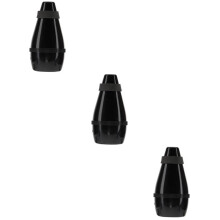 3pcs Plastic Jazz Trumpet Mute for Quiet Practice, Size 13.5x7x7cm, Ideal Trumpet Accessory for Musicians