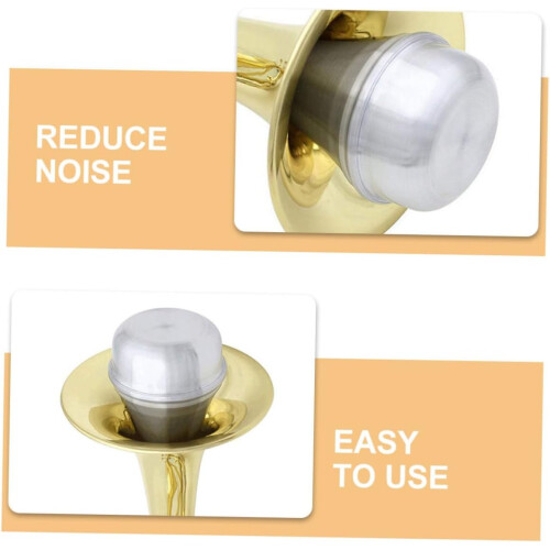 Mute Trombone Trumpet Accessory Silver Cork for Brass Instruments, Compatible with Standard Models, Durable Material 2
