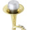 Mute Trombone Trumpet Accessory Silver Cork for Brass Instruments, Compatible with Standard Models, Durable Material 2