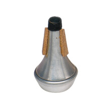 Aluminum Straight Trumpet Mute, Small Size, Lightweight Design, Perfect for Brass Instruments