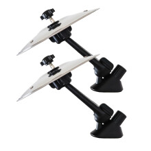 2 Pack Car Cymbal Air Vent Mounted Mini Drum Crash Cymbals Silver 14 cm Diameter Perfect Gift for Music Lovers
