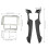 2Din Car Dash Radio Frame Panel for Yaris Vitz Platz 2005‑2011 12