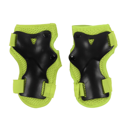 7 pezzi/set casco di sicurezza per bambini, ginocchiere e protezioni per gomiti, verde 2