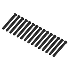15 Stück Set Tennisracket-Geflechtsschutzrohr, langlebiges Tennisracket-Spannwerkzeug, 4,0 x 35 mm, Doppel-Drillloch
