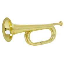 Orchestra Trumpet Bugle Lightweight Brass Instrument for Easy Carry Band Practice, Durable Design, Great Sound Quality