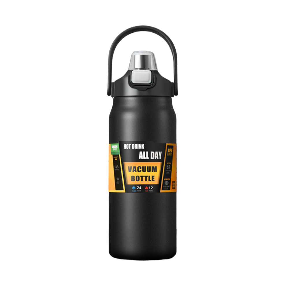 (black, 1500ml) Portable Size Elegant Water Bottle For Outdoor Activities Leak-proof-image-OPC-PJP6YGN-NEW