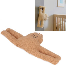 Fermaporta in peluche a forma di gatto marrone per bambini, 40 cm / 15,7 in