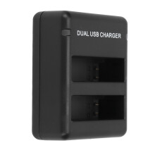 AHDBT401 1600mAh caricatore doppio a due slot portatile in ABS