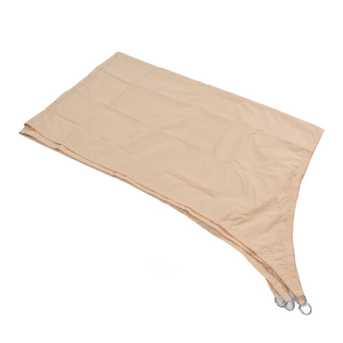 Toile d'ombrage beige 3x2m en polyester étanche 864 g 2