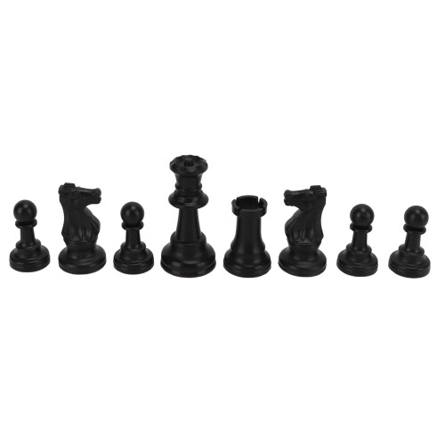 Pièces d'échecs en PP, Roi 75 mm, 8,2 oz, Couleur : comme sur l'image 2