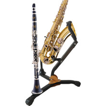 Alto Tenor Sax Stand Folding Adjustable Metal Holder with Triangular Base for Saxophone Stability and Durability