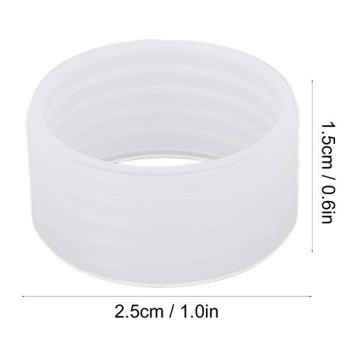 Anello in silicone per racchetta 5 g/0,2 oz trasparente 2 pezzi 2