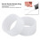 Anello in silicone per racchetta 5 g/0,2 oz trasparente 2 pezzi 12