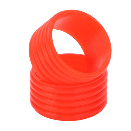 Set di 2 pezzi Anello per manico di racchetta in silicone rosso 5 g 2
