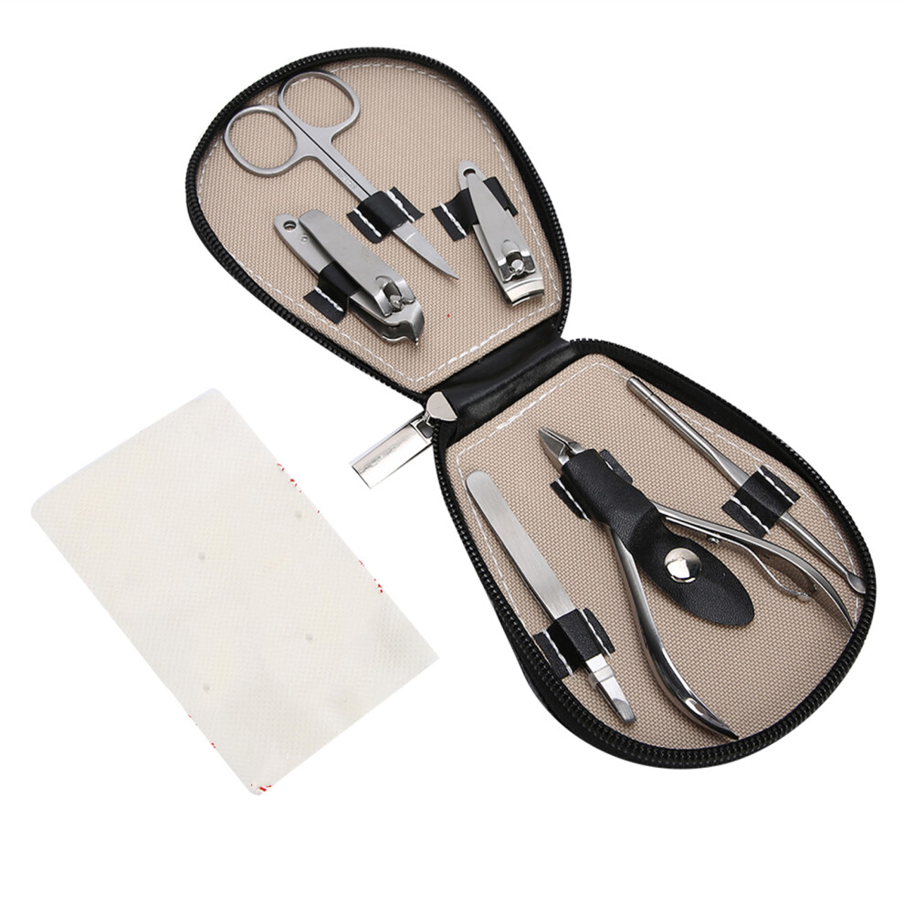 6pcs Stainless Steel Nail Clipper Eyebrow Scissors