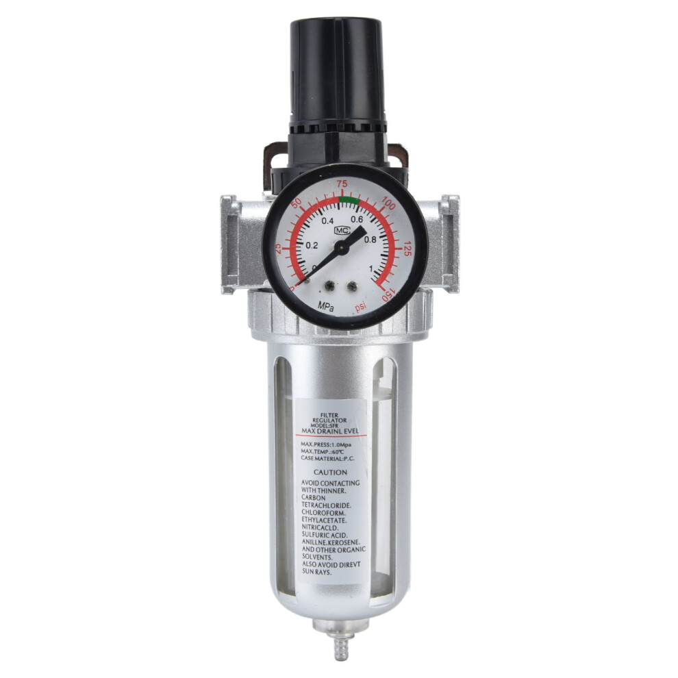 Premium Compressor Filter & Regulator Combo With Water Separator & Gauge Sfr400 7901342512110