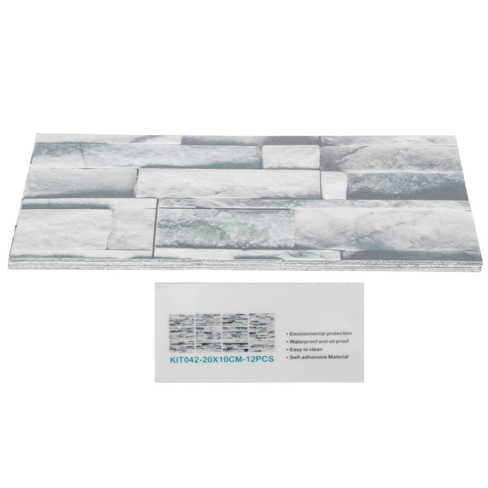 12Pcs Pvc Tile Sticker Waterproof Self Adhesive 9387669089746