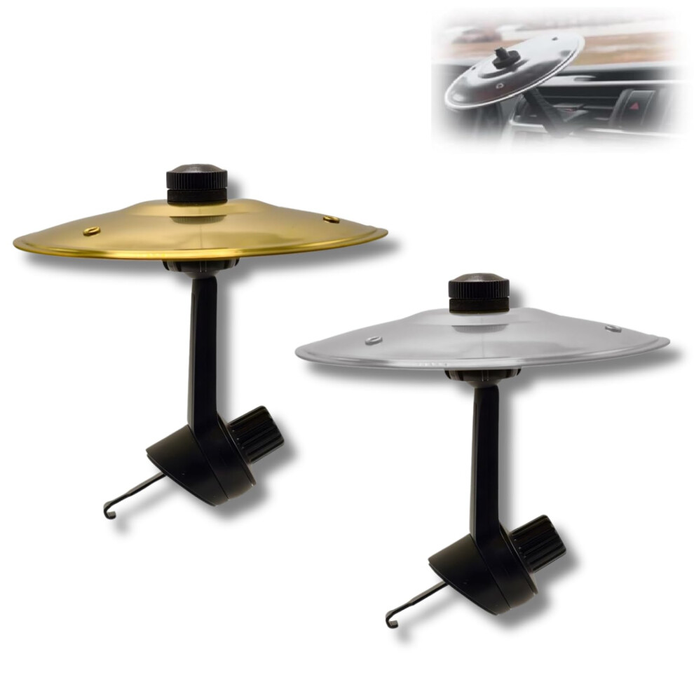 Car Crash Cymbal Air Vent Accessory, Interactive Mini Drum Cymbals For All Vehicle Types, Compact 2-Pack Set 6482260718033