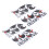 4pcs Kitchen Wall Stickers, 60x30cm Chicken Shape PVC Decor Set 14
