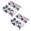 4pcs Kitchen Wall Stickers, 60x30cm Chicken Shape PVC Decor Set 1