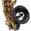 Round ABS Alto Saxophone Mute Silencer - Lightweight Mini Sax Buffer in Silver for Woodwind Instruments 5
