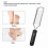 Stainless Steel Foot Callus Remover Pedicure Tool, Black, Adjustable Handle 10