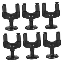 Guitar Wall Mounts Set of 6 Auto Locking Hangers for Electric and Acoustic Guitars Easy Installation Durable Design
