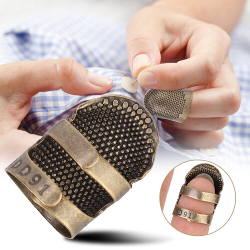 Brass Portable Vintage Thimble Sewing Quilting DIY 1