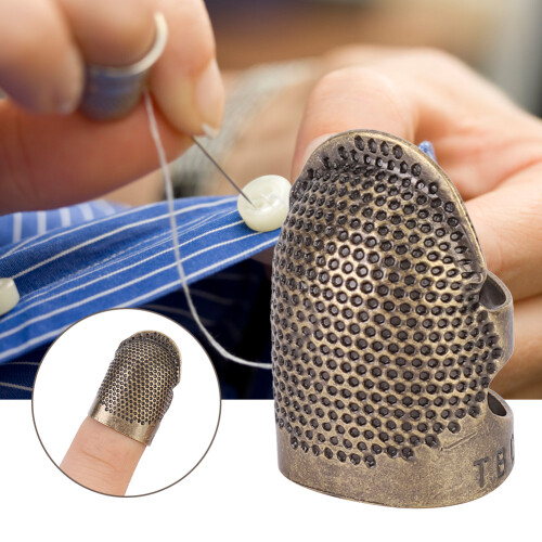 Brass Portable Vintage Thimble Sewing Quilting DIY 2