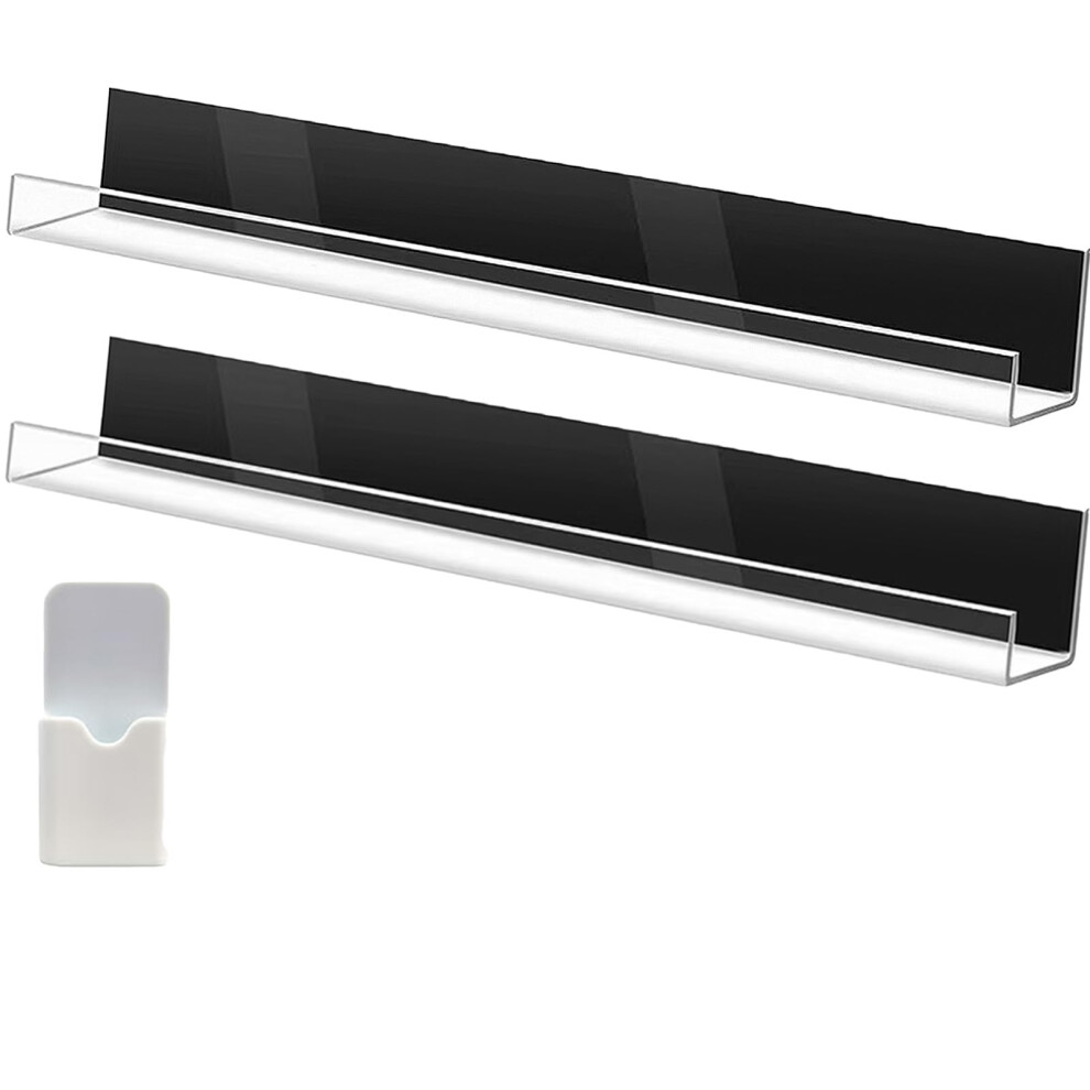 Magnetic Book Shelf 2 Pack Acrylic Floating Shelves For Fridge And Whiteboard Clear Magnetic File Holder Wall Storage 6276012528359