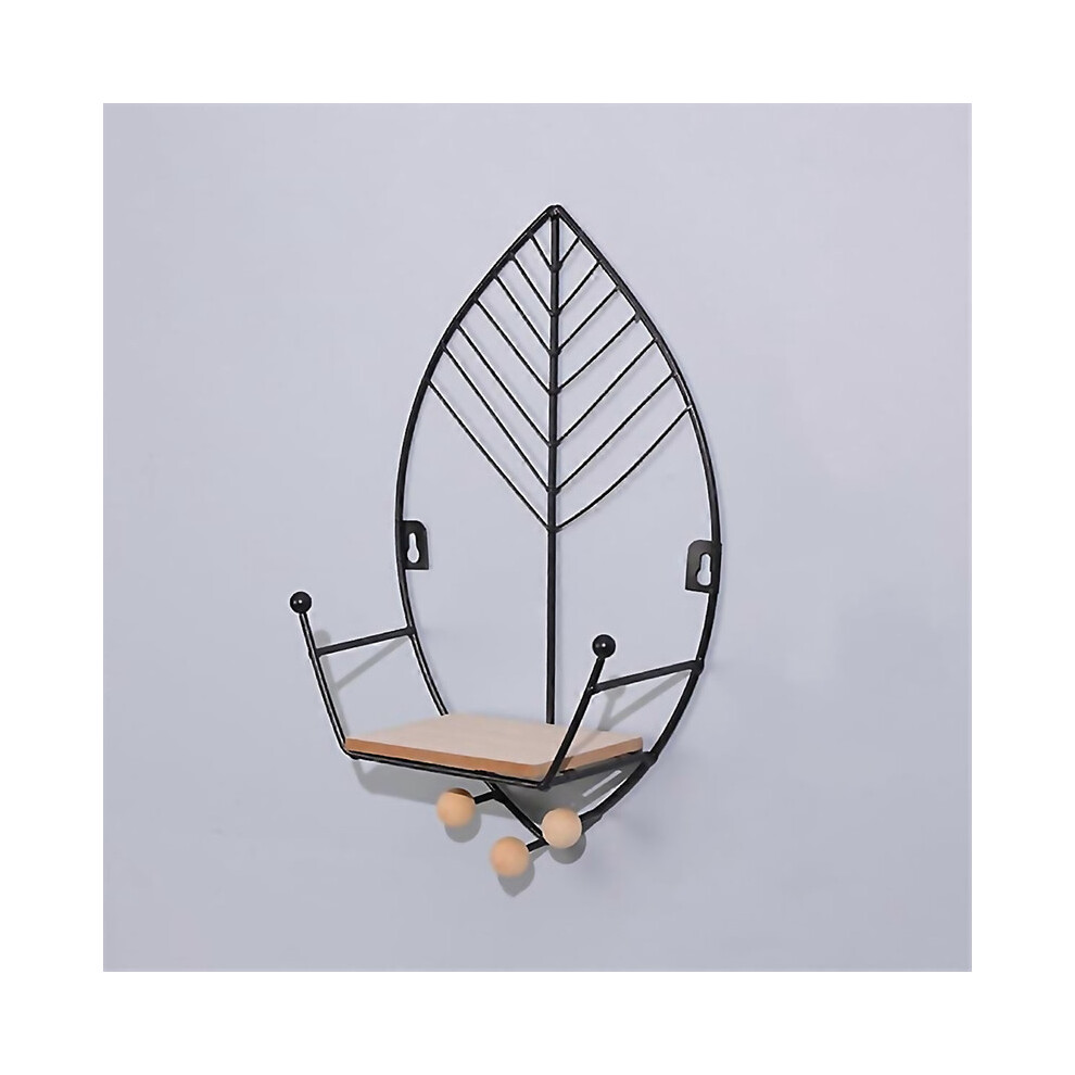 For Leaves Shape Floating Shelves Metal Wall Decorhome Decorationsgold