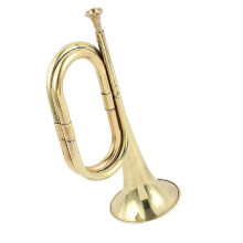 Trumpets for Beginners Professional Copper Alloy Portable Traditional Wind Instrument Bugle with Adjustable Valves