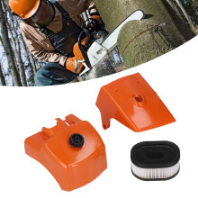 Luftfilter mit Zylinderabdeckung Satz aus Kunststoff Ersatz für Stihl 066 MS660 MS650 Kettensäge 000 120 1654