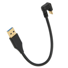 USB-Kabel 5Gbps USB 3.0A Male AMC zu TypeC U Typ Elbogen ABS Datenkabel für Lade- und Datensynchronisierung (1,8 m 5,9 ft)