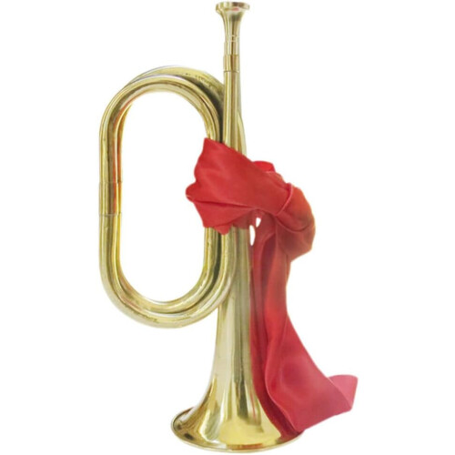 Trumpet Beginner Bugle Horn - Unique Metal Design for Stage Performances, Lightweight, Durable, Ideal for Students 2