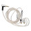 184 Core Câble MMCX plaqué argent 120 cm Noir 16