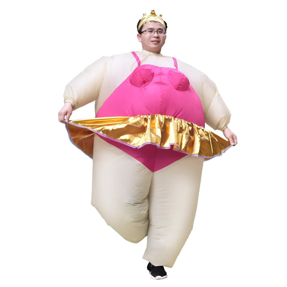 (Rose Red Ballet, One size) Halloween festival stage performance ballet dancer sumo inflatable costume-image-OPC-PJP86RV-NEW