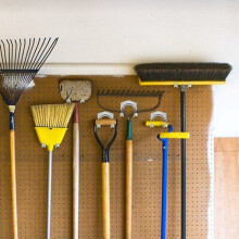 Metall-Aufbewahrungshaken, Blech-Werkzeugregal, Wandmontage, Stahl, Doppel-U-Wand, Garten, inkl.