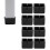 8PCS Silicone Chair Leg Caps Non Slip Table Foot 11