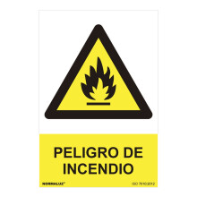 Ständer für Acrylprodukte Normaluz Peligro de incendio PVC (30 x 40 cm)
