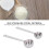 2Pcs 304 Stainless Steel Measuring Spoon with Long 15