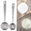 2Pcs 304 Stainless Steel Measuring Spoon with Long 12